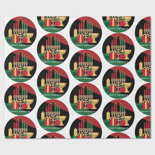 kringlooppapier Happy Kwanzaa Cadeaupapier (Vlak)