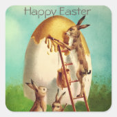  kringloopster vierkante sticker (Voorkant)