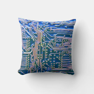 Kringprintplaat, computer, blauw, condensator, chi kussen