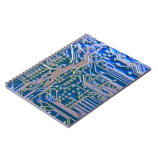 Kringprintplaat, computer, blauw, condensator, chi notitieboek (Linkerzijde)