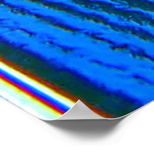 Kringprintplaat, computer, blauw, condensator, chi poster (Hoek)