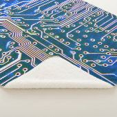 Kringprintplaat, computer, blauw, condensator, chi sherpa deken (3/4)