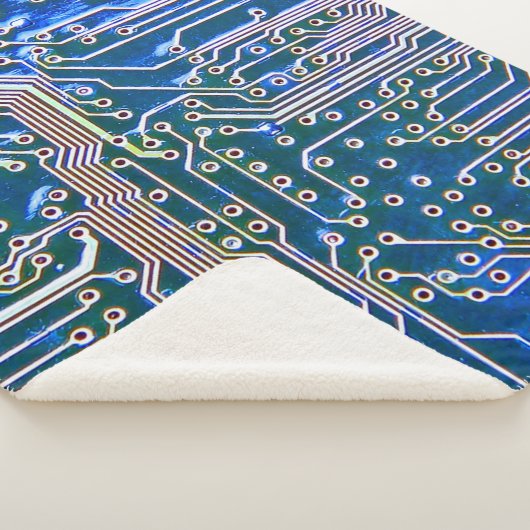 Kringprintplaat, computer, blauw, condensator, chi sherpa deken (3/4)