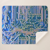 Kringprintplaat, computer, blauw, condensator, chi sherpa deken (Voorkant (horizontaal))