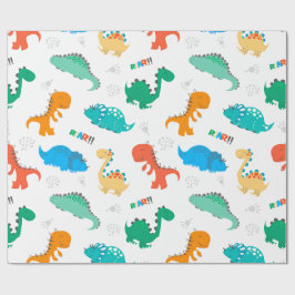 KRINGSPAPIER : DINOSAURS CADEAUPAPIER