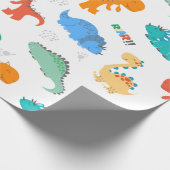 KRINGSPAPIER : DINOSAURS CADEAUPAPIER (Hoek)