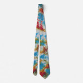 Krinkel Tie Dye Zijden Heren Das (Achterkant)