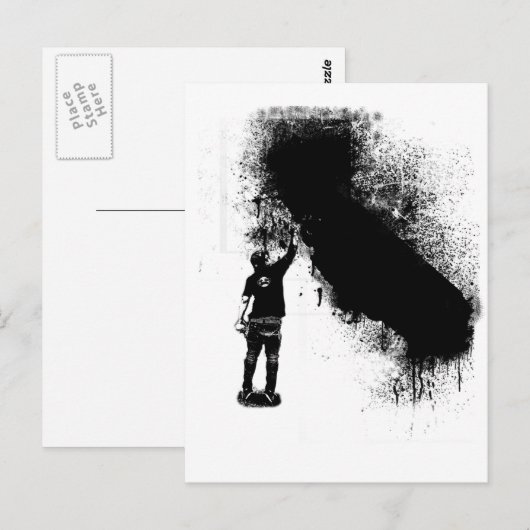 Kris Alan Tagger Briefkaart (Voorkant / Achterkant)