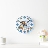 Kris' Kitchen Wall Clock   Ronde Klok (Huis)