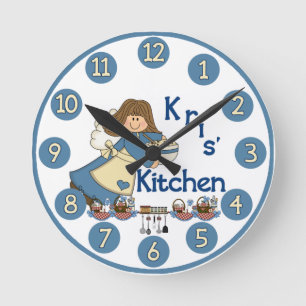 Kris' Kitchen Wall Clock   Ronde Klok
