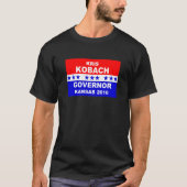 Kris Kobach Gouverneur Kansas 2018 T-shirt (Voorkant)