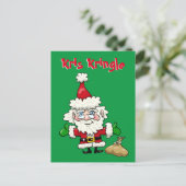 Kris Kringle Briefkaart (Staand voorkant)