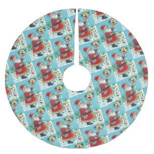 KRIS KRINGLE & CARDINAL BIRDHOUSE, CUTE CHRISTMAS KERSTBOOM ROK