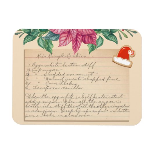  Kris Kringle Cookies Ontvang Kerstmis Magneet (Horizontaal)