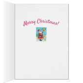 KRIS KRINGLE EN CARDINAL CHRISTMAS WENSKAART V (Binnen (Rechts))