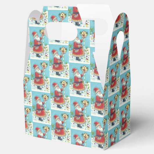 KRIS KRINGLE EN CARDINALS CHRISTMAS FAVOR GIFT BOX BEDANKDOOSJES (Geopend)
