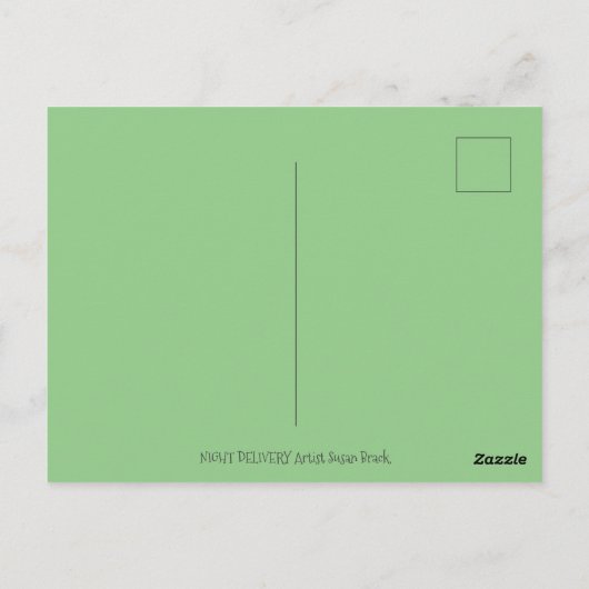 KRIS KRINGLE EN TOYS OP DE CANADIAANSE GOOSE CHRIS BRIEFKAART (Achterkant)