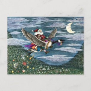 KRIS KRINGLE EN TOYS OP DE CANADIAANSE GOOSE CHRIS BRIEFKAART