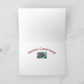 KRIS KRINGLE EN TOYS OP DE CANADIAANSE GOOSE CHRIS FEESTDAGEN KAART (Binnen)