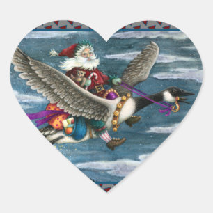 KRIS KRINGLE EN TOYS OP DE CANADIAANSE GOOSE CHRIS HART STICKER