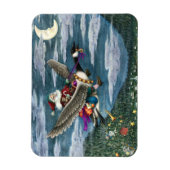 KRIS KRINGLE EN TOYS OP DE CANADIAANSE GOOSE CHRIS MAGNEET (Verticaal)