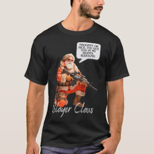 Kris Kringle Feestelijke Jacht Kerstman Camo T-shirt