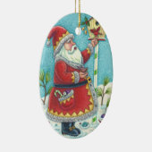 KRIS KRINGLE REDBIRDS BIRDHOUSE CHRISTMAS ORNAMENT (Rechts)