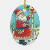 KRIS KRINGLE REDBIRDS BIRDHOUSE CHRISTMAS ORNAMENT (Voorkant)