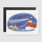 Kris Kringle-vrachtmagneetkaart (Voorkant / Achterkant)