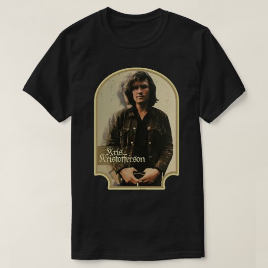 Kris Kristofferson T-shirt (Design voorkant)