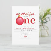 KRIS Oh wat leuk om één 1e verjaardag te zijn Kaart (Staand voorkant)