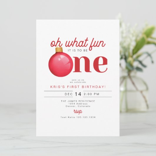 KRIS Oh wat leuk om één 1e verjaardag te zijn Kaart (Staand voorkant)