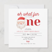 KRIS Oh wat leuk om een 1e verjaardag uitnodiging (Voorkant)