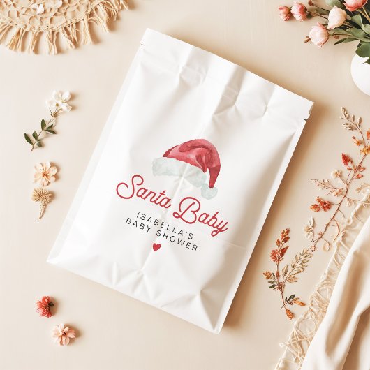 KRIS Schattige en modern Santa Baby shower Bedankzakje