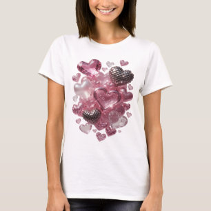 Kris Silver HARTEN EN DIAMANTEN Slogan T-shirt