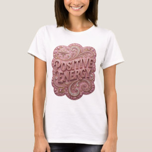 Krisgoud POSITIEVE ENERGIE Artistiek motief T-shirt
