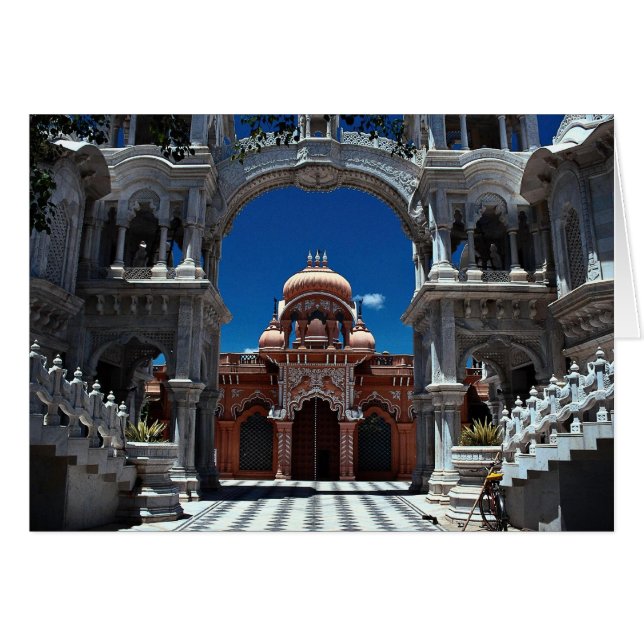 Krishna Balaram Temple, noord-Uttar Pradesh, in (Voorkant Horizontaal)