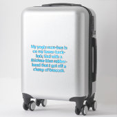 Krishna-Blue Yogic Man-Bun Hankamer Artjunkhaus Sticker (Koffer)