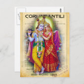 Krishna Briefkaart (Voorkant / Achterkant)