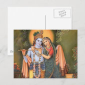 krishna briefkaart (Voorkant / Achterkant)