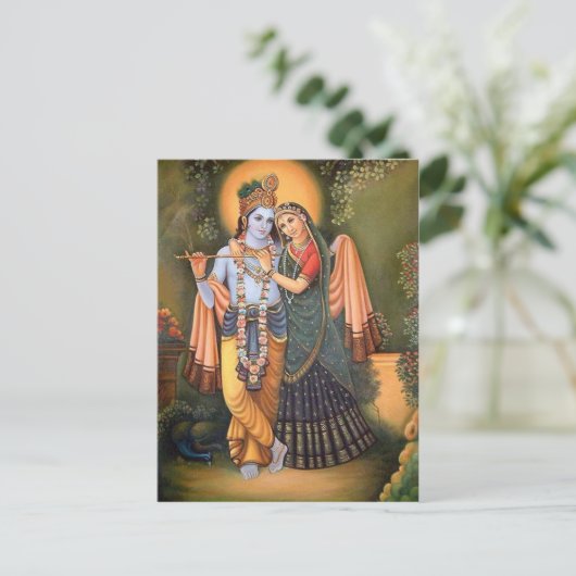 krishna briefkaart (Staand voorkant)