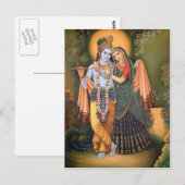 krishna briefkaart (Voorkant / Achterkant)
