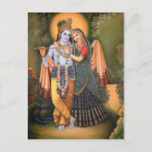 krishna briefkaart (Voorkant)