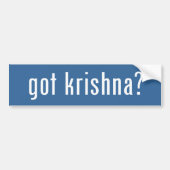 Krishna ? bumpersticker (Voorkant)