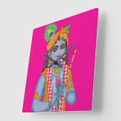 Krishna Clock Vierkante Klok (Hoek)