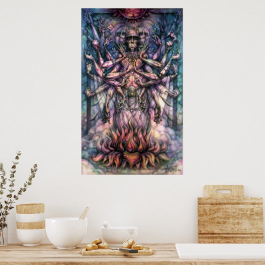 Krishna Corpse Poster (Keuken)