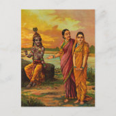 Krishna declaring his love for Radha by Raja Ravi Feestdagenkaart (Voorkant)