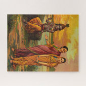 Krishna declaring his love for Radha by Raja Ravi Legpuzzel (Horizontaal)