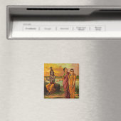 Krishna declaring his love for Radha by Raja Ravi Magneet (Insitu (Vaatwasser))