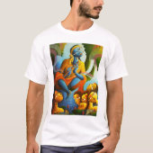Krishna-design t-shirt laden (Voorkant)